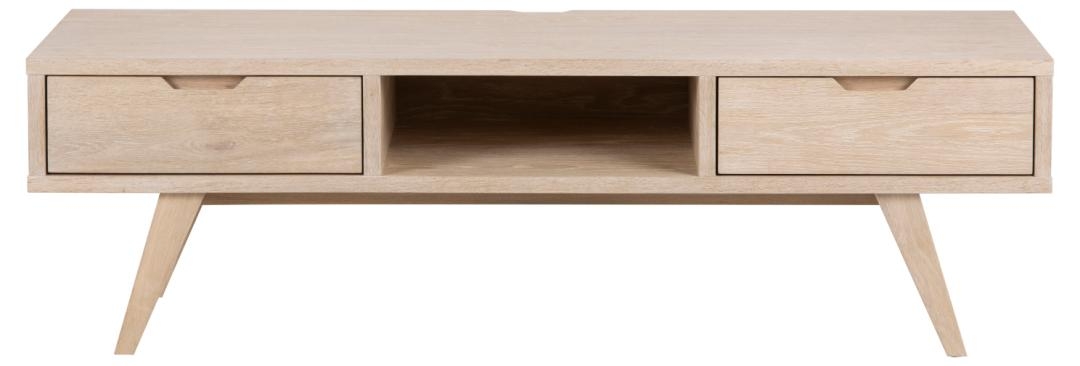Mueble de TV 'Cefal' - Natural/Blanco