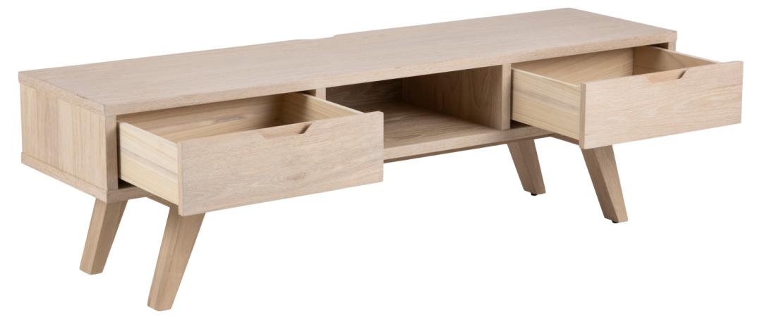 Mueble de TV 'Cefal' - Natural/Blanco