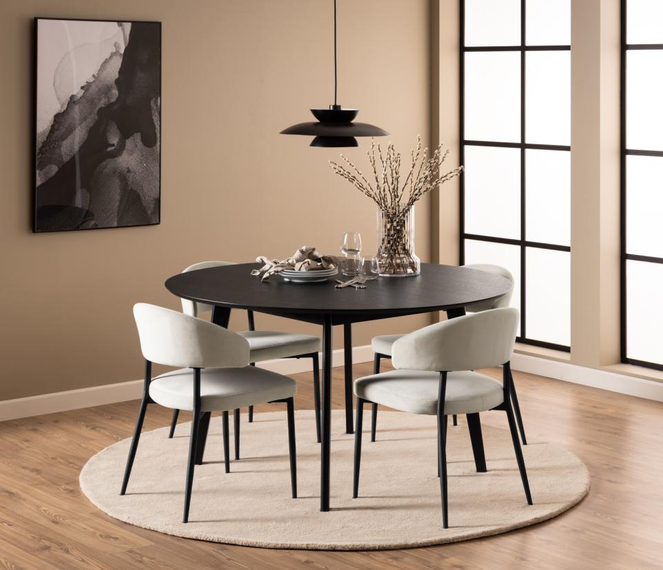 Mesa de comedor 'Ärsjö' Redonda 140cm - Negro