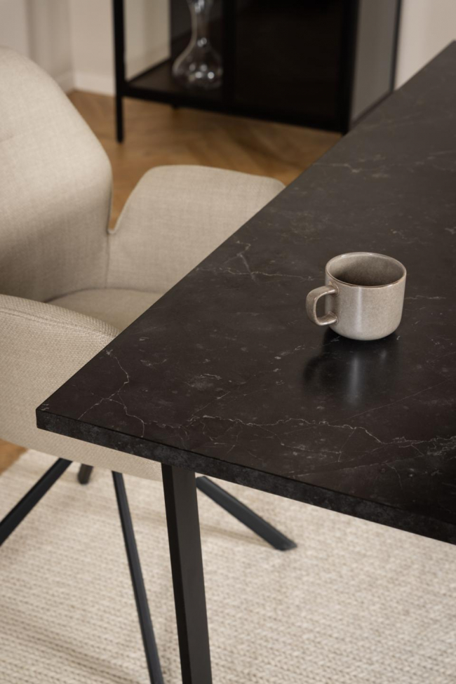 Mesa de comedor 'Corfu' - Negro