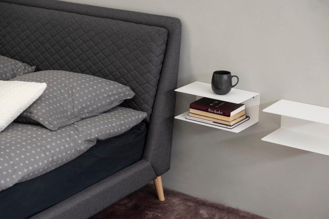 Paquete de 2 Estante de pared 'Joliet' - Blanco/Gris