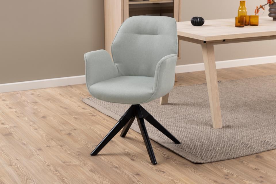 Silla 'Bjuv' - Gris/Negro