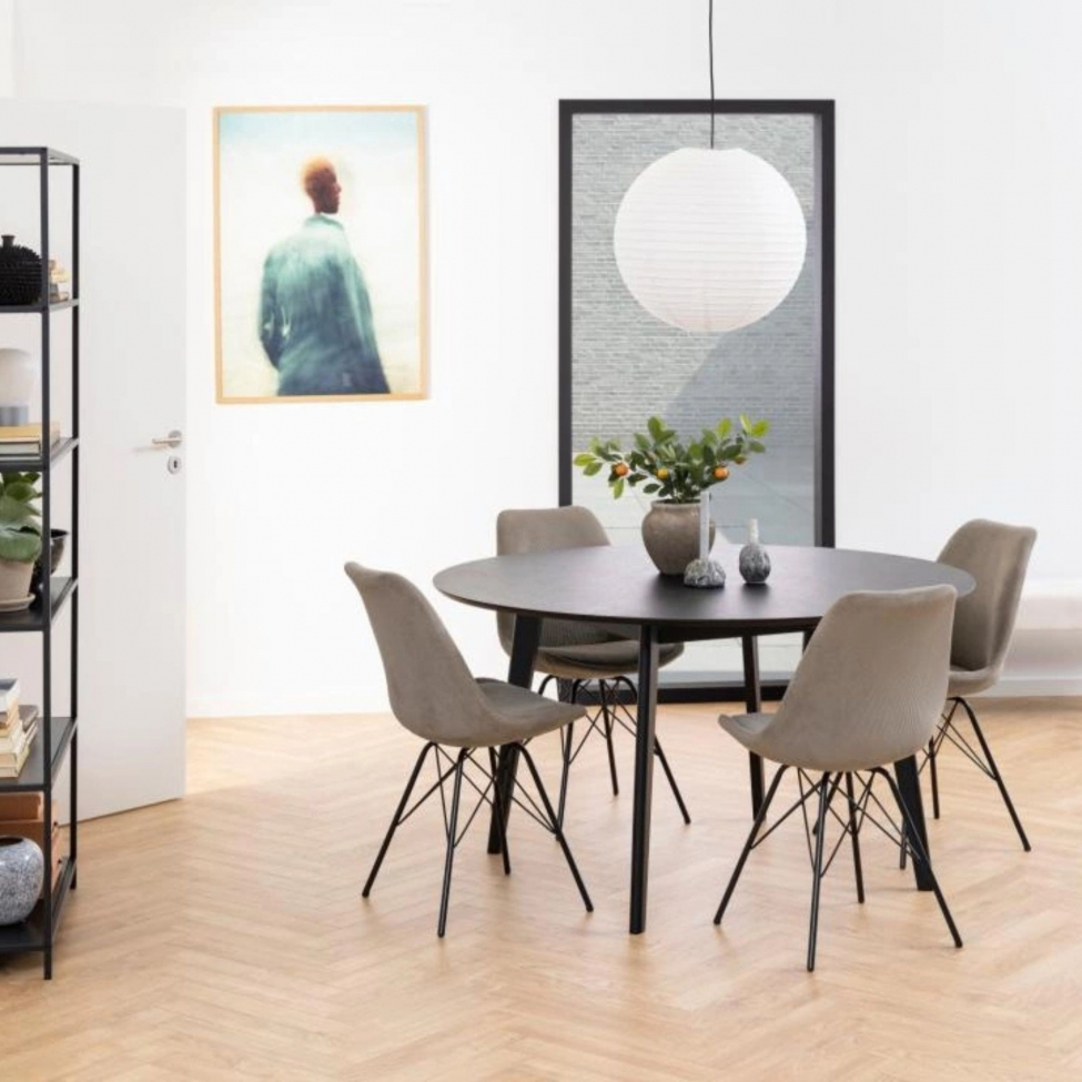 Silla 'Eris' - Beige oscuro/Negra