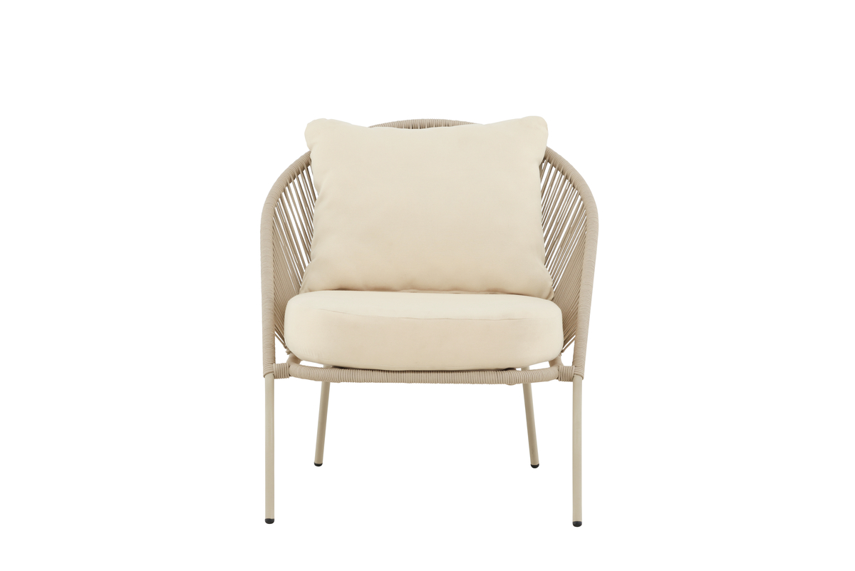 Silla de lounge 'Luna' - Beige