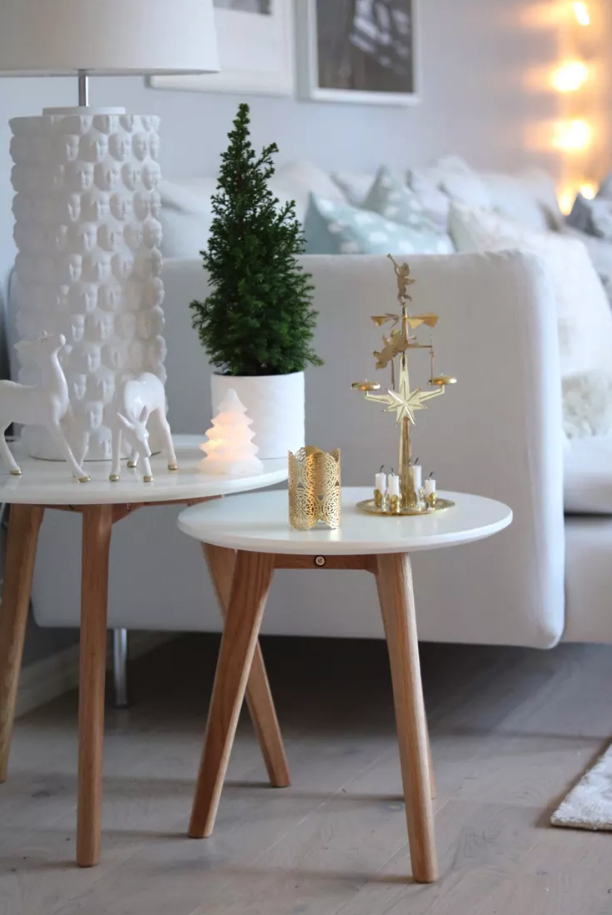 Mesa de centro 'Lycke' 2 partes - Blanca