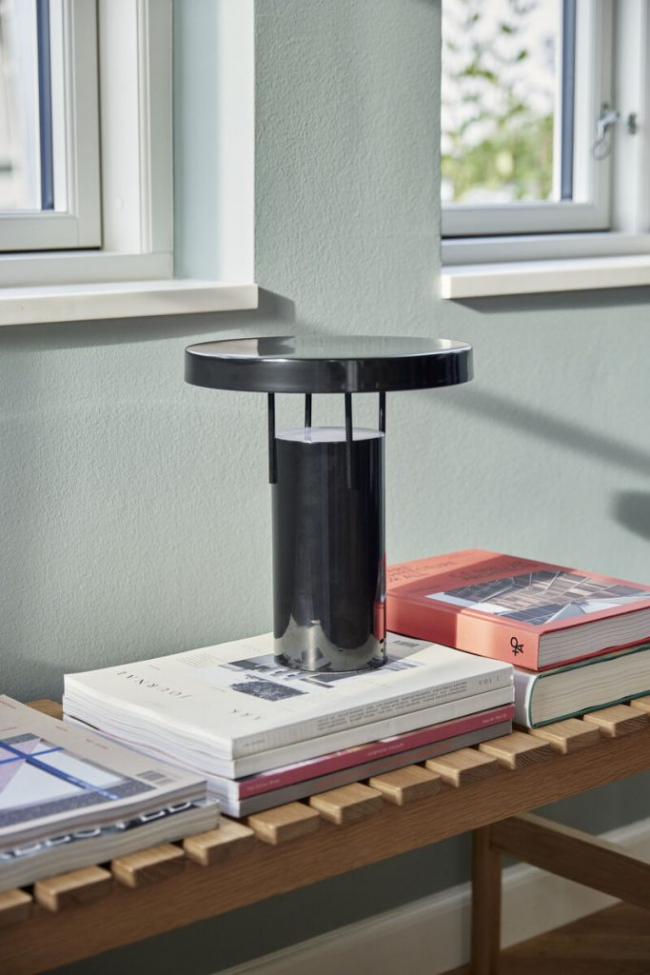 Lámpara de mesa recargable 'Bring Me' - Negra