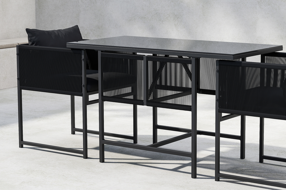 Grupo de comedor 'Cala' - Negro