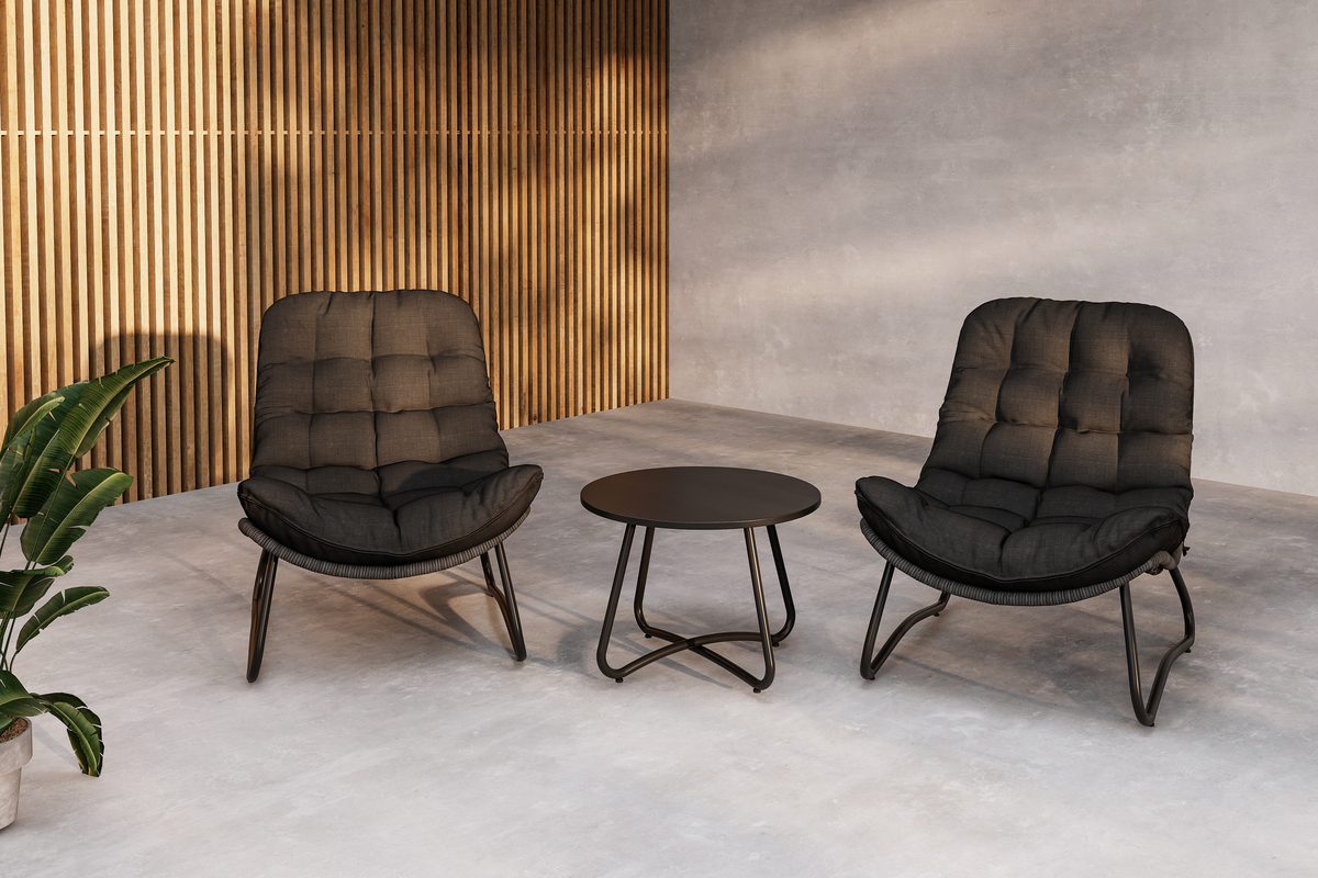 Conjunto de salón 'Siro' - Negro