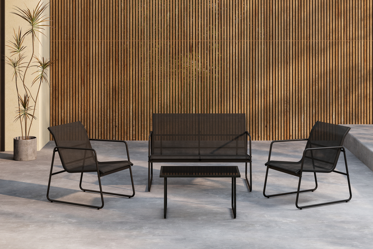 Conjunto de salón 'Ravena' - Negro