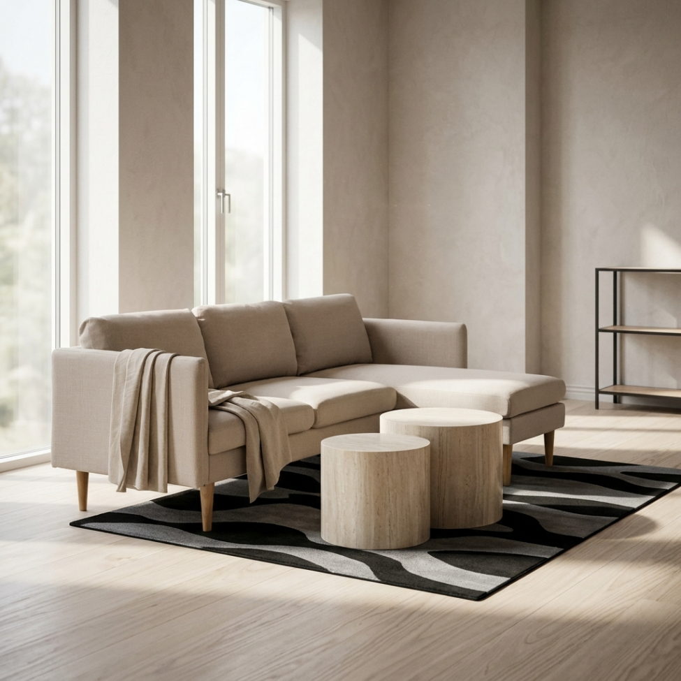 Mesa de centro 'Ponza' 2 piezas - Beige