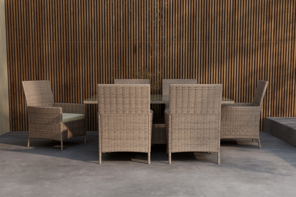 Juego de comedor 'Lefkas' – Marrón