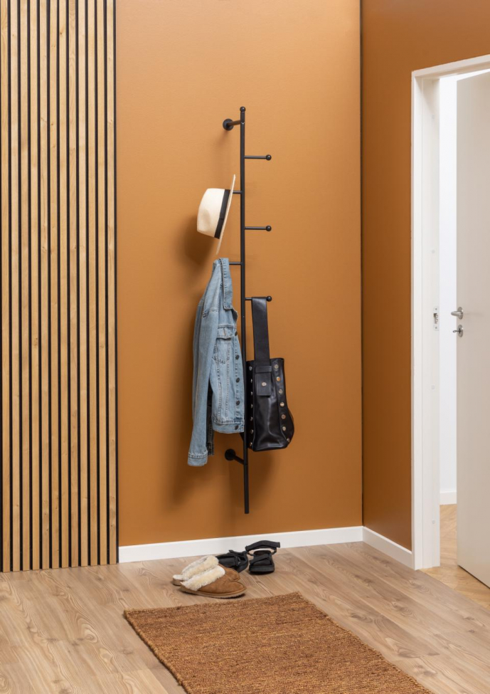 Perchero 'Ljusdal' 24cm - Negro