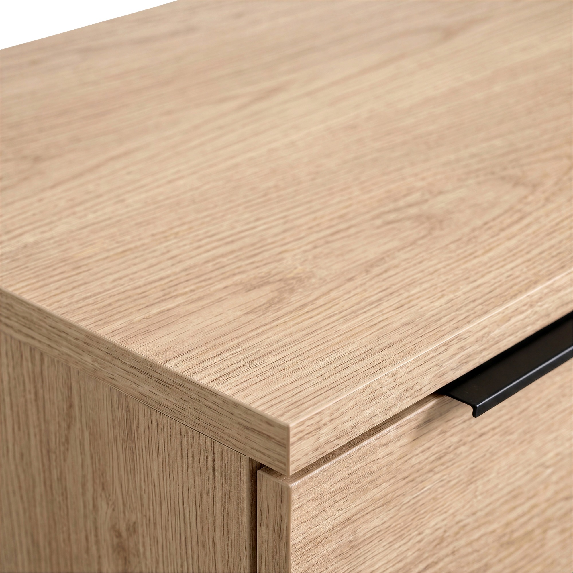 Mesa de TV 'Grant' - Roble/Hierro