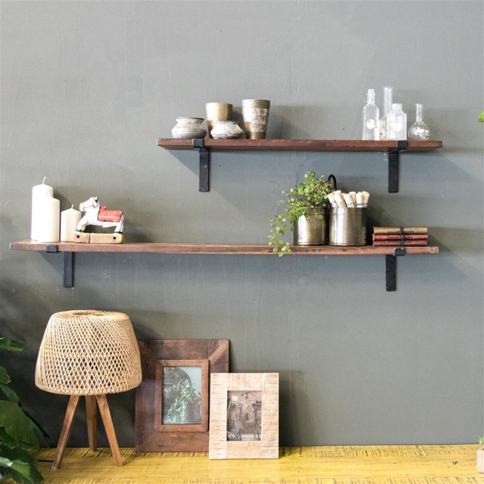 Estante de pared 'Factory' 120cm - Natural