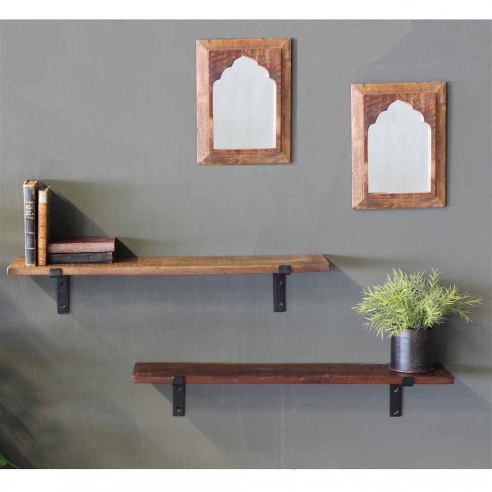 Estante de pared 'Factory' 80cm - Natural