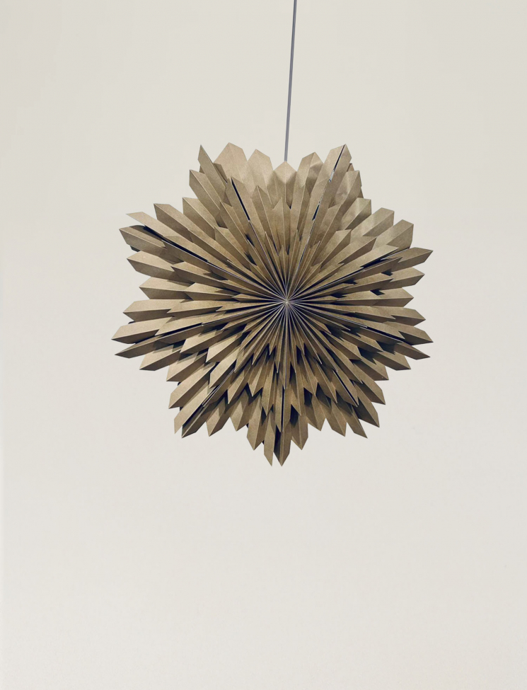 Estrella de Adviento 'Oslo' 80cm - Marrón