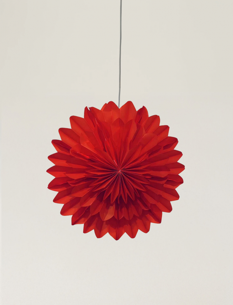 Estrella de Adviento 'Lotus' 45cm - Roja