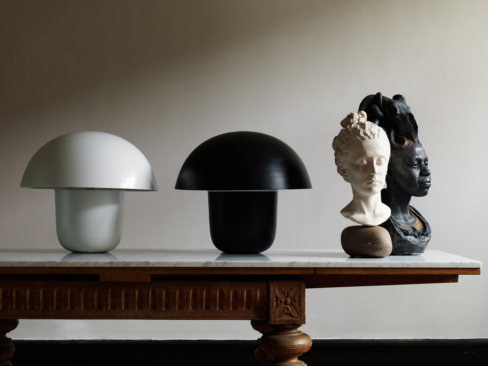 Lámpara de mesa 'Carl-Johan' - Blanco S