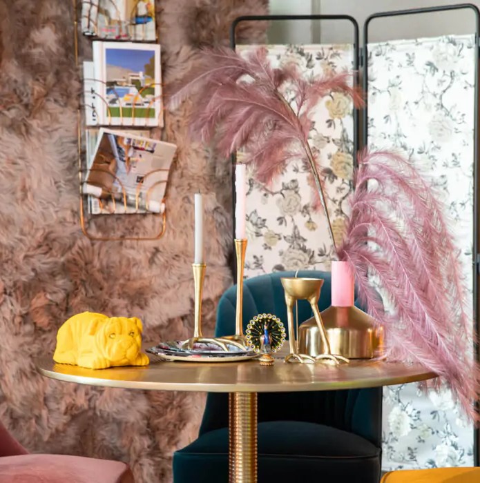 Mesa de comedor 'Hypnotising' Redonda 92cm - Dorada