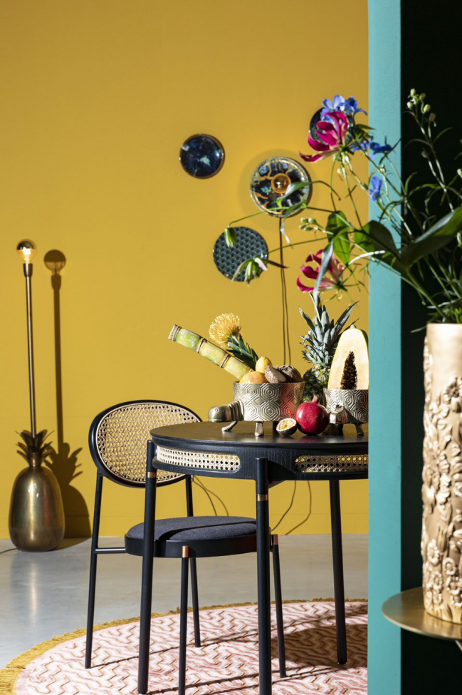 Mesa de comedor 'Don't Stop the Webbing' 180x90cm - Negra