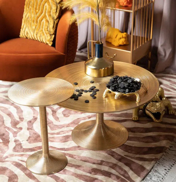 Mesa auxiliar 'Hypnotising' - Dorada