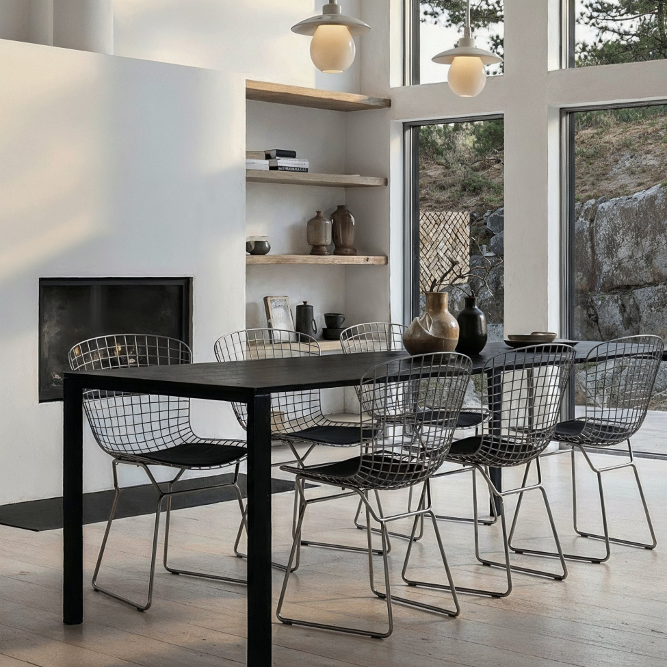 Silla 'Bertoia' - Plata/Gris