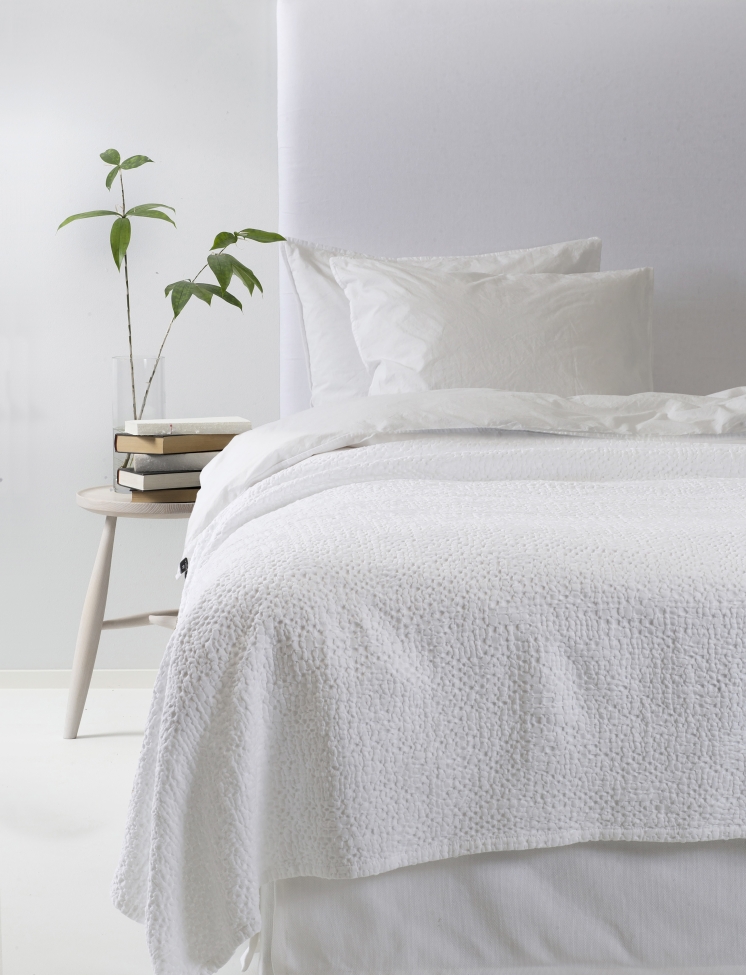 Cubrecamas 'Dani' 260x260 - Blanco