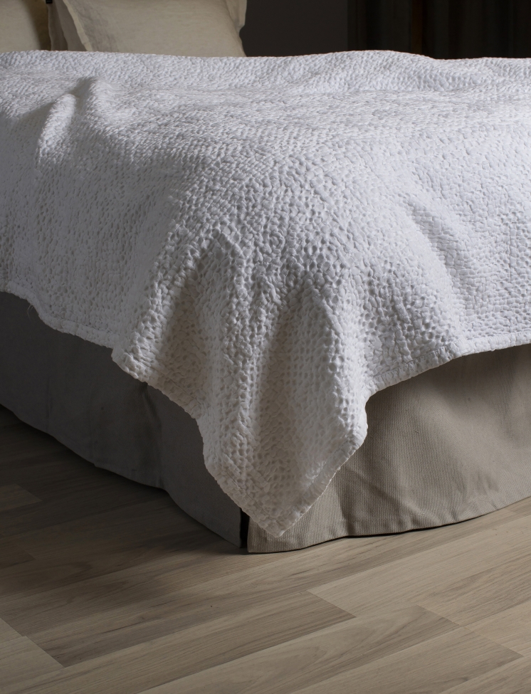 Cubrecamas 'Dani' 160x260 - Blanco