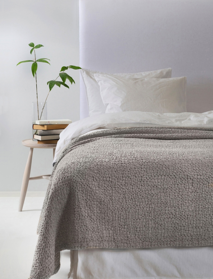 Cubrecamas 'Dani' 160x260 - Gris claro