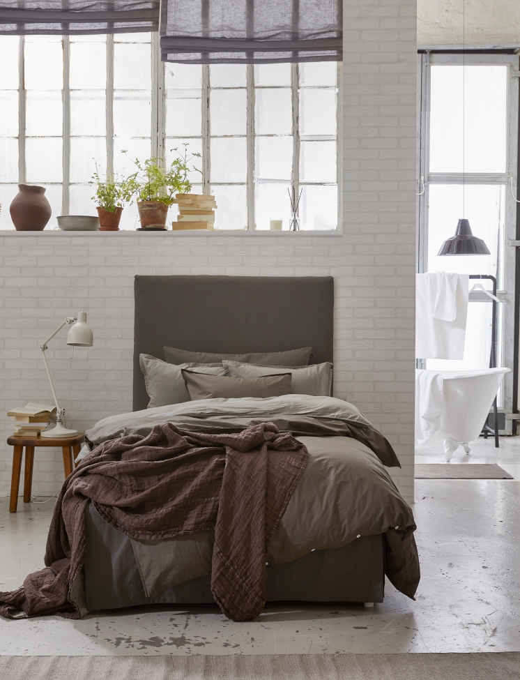 Funda de cama 'Weeknight' 90x220x42 - Oscuro