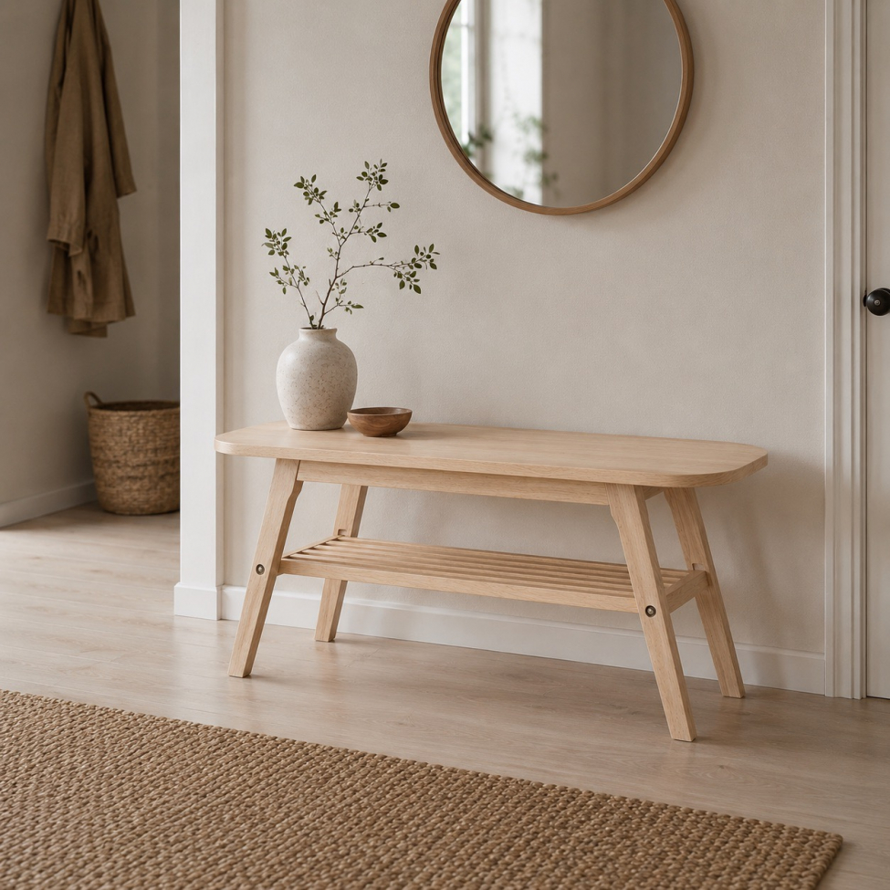 Mesa de café 'Créme' - Pigmentada blanca
