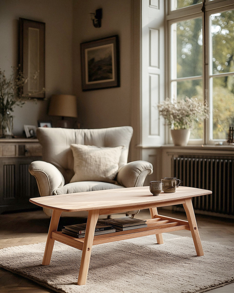 Mesa de café 'Créme' - Natural