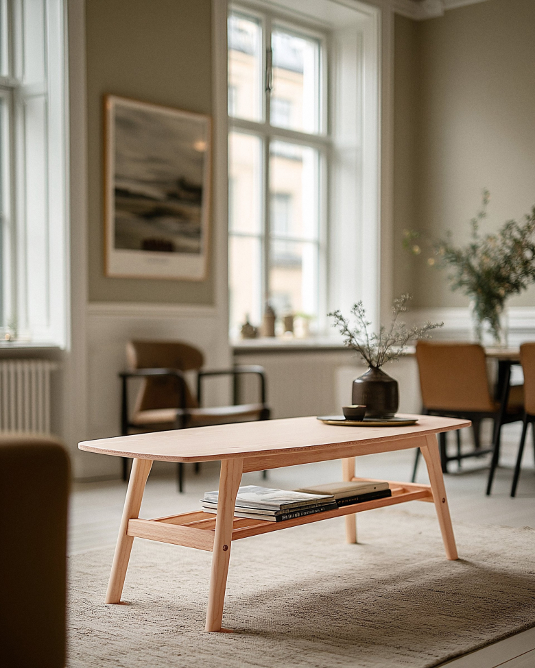 Mesa de café 'Créme' - Natural