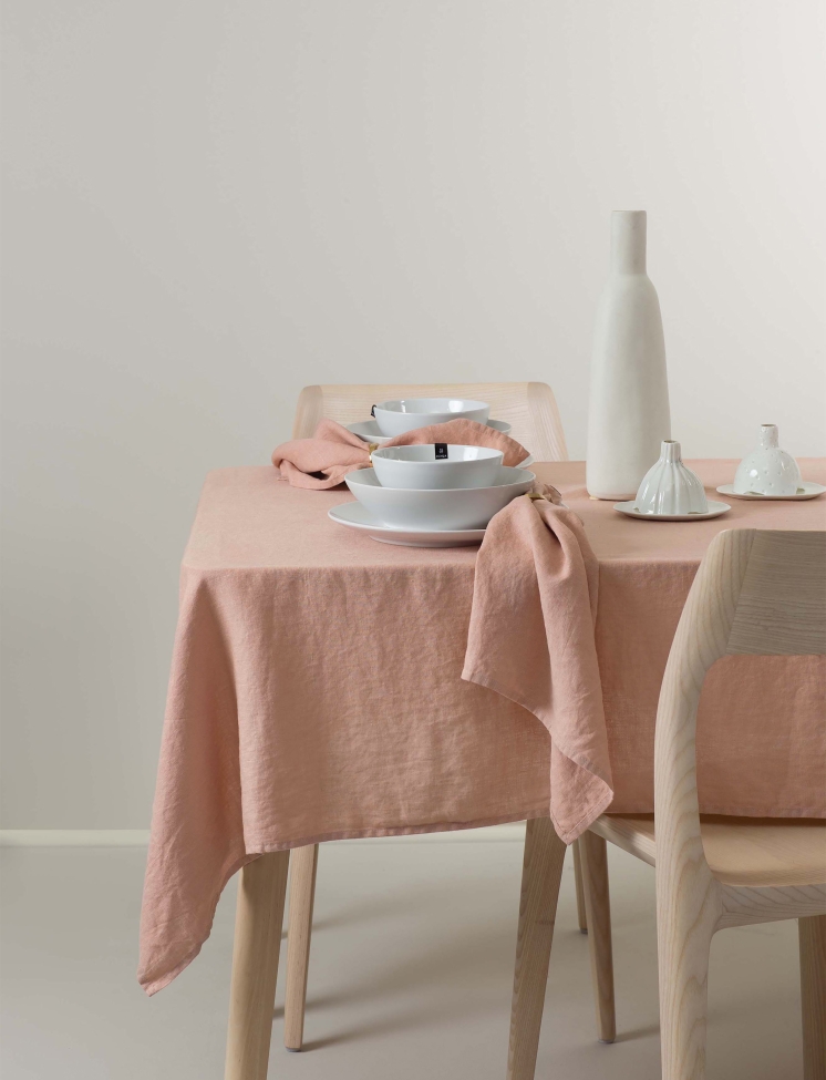 Mantel 'Sunshine' 145x250 - Rosa