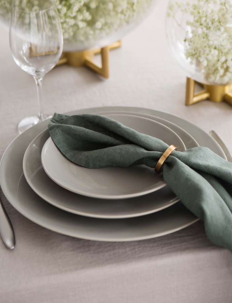 Anillo de servilleta 'Vasa' Redondo 4,7cm - Latón