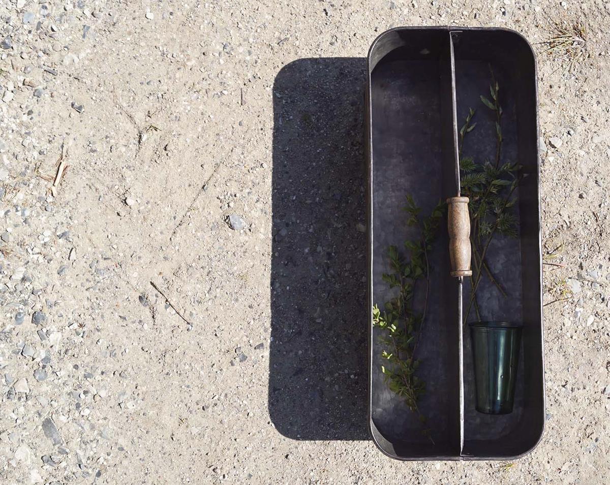 Caja de hierro 'Agustin' - Gris