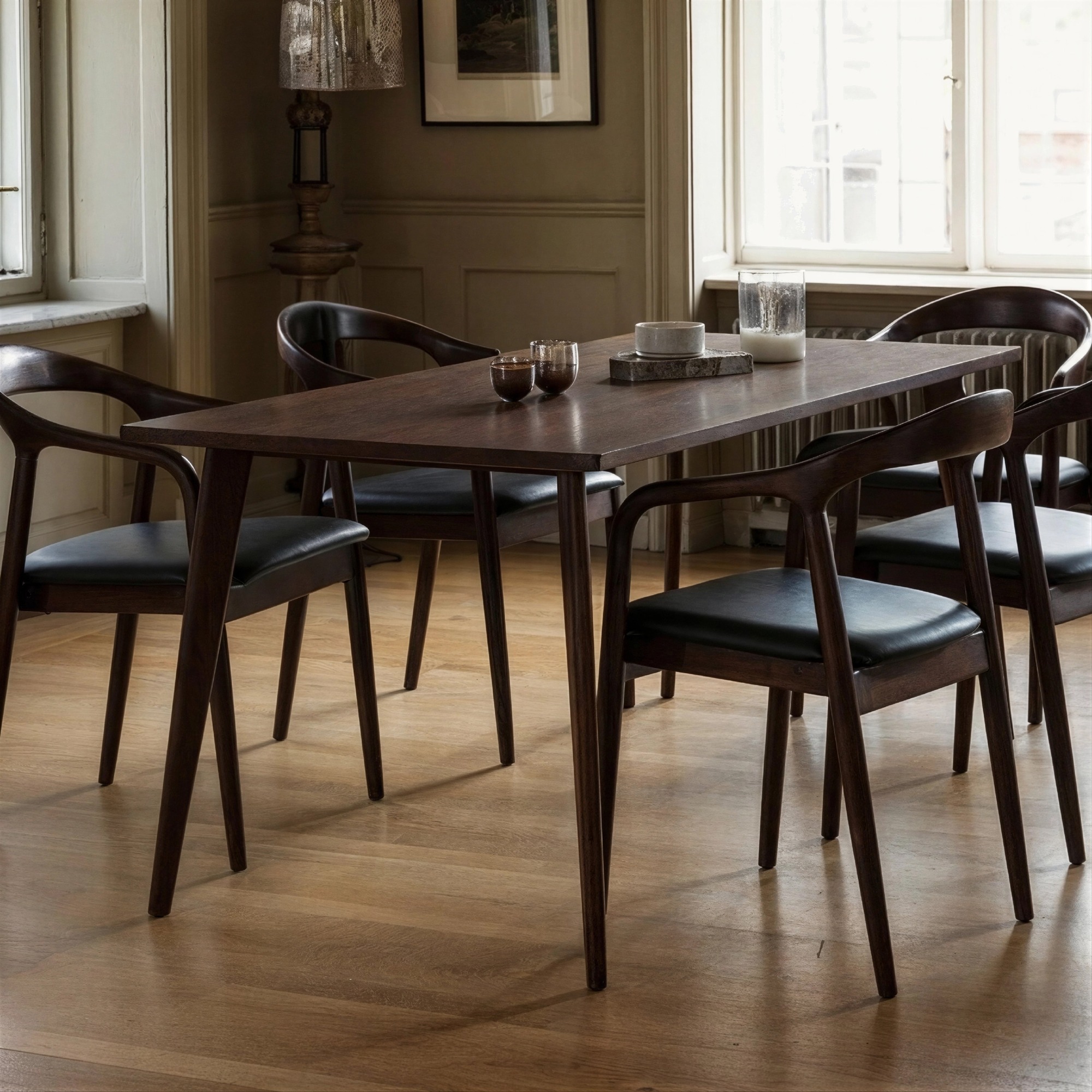 Mesa de comedor 'Nordisk' 180x70cm - Nogal