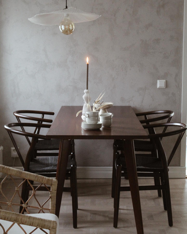 Mesa de comedor 'Nordisk' 180x70cm - Nogal