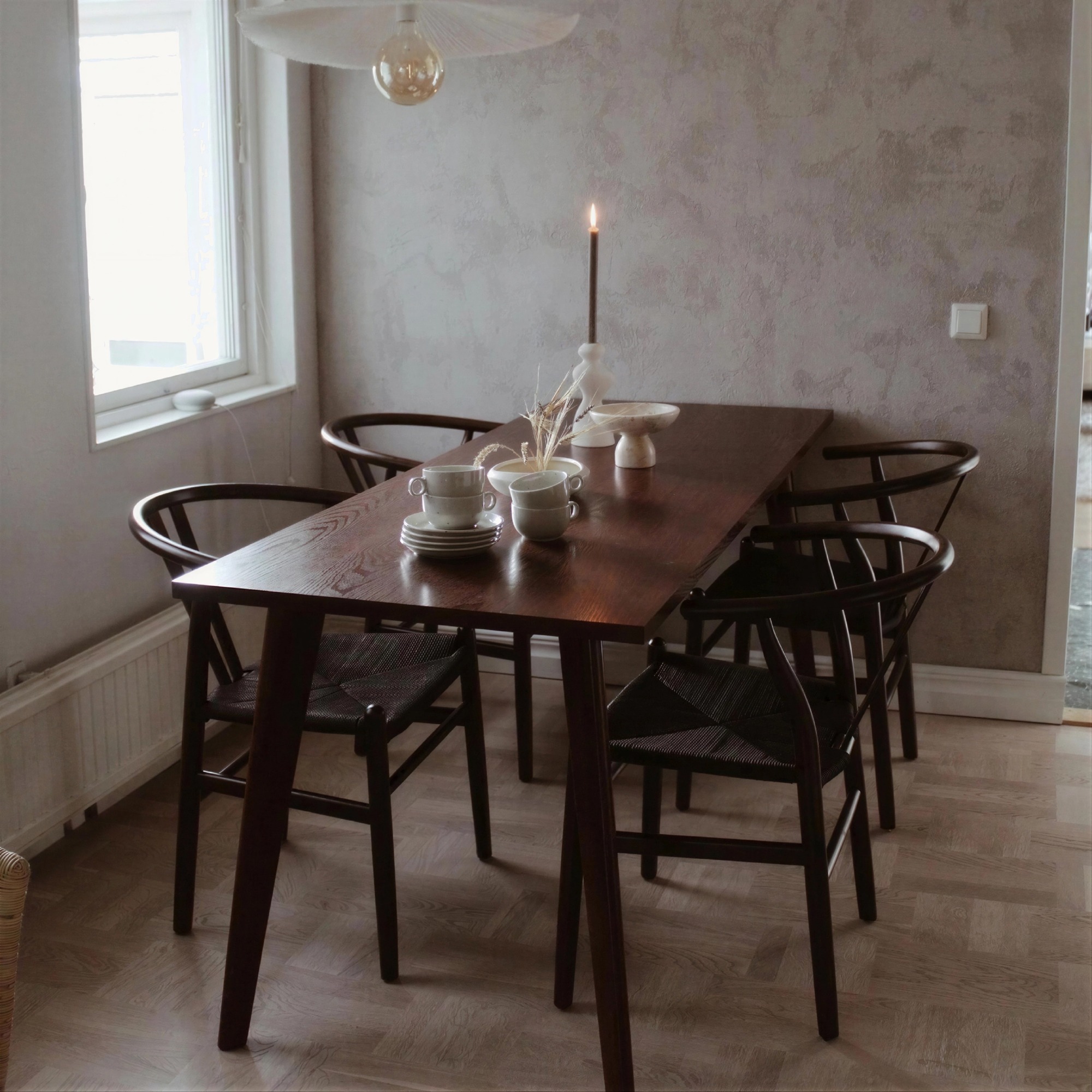 Mesa de comedor 'Nordisk' 180x70cm - Nogal