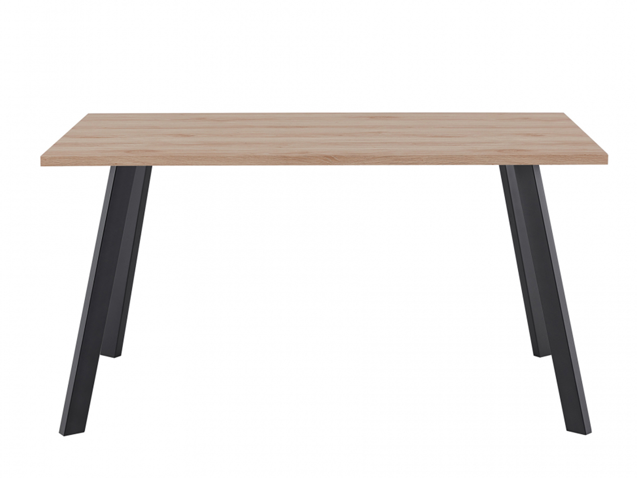 Mesa de comedor 'Klassisk' 140x80cm - Negro/Roble