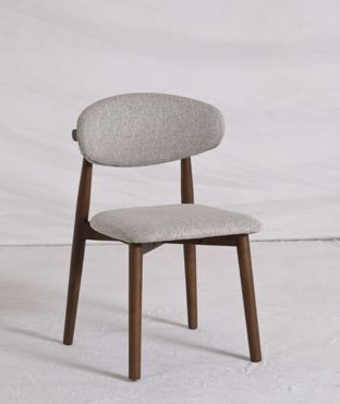 Silla 'Milo' - Nogal/Gris