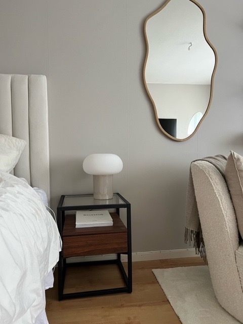 Mesita de noche 'Detroit' - Nogal/Negro