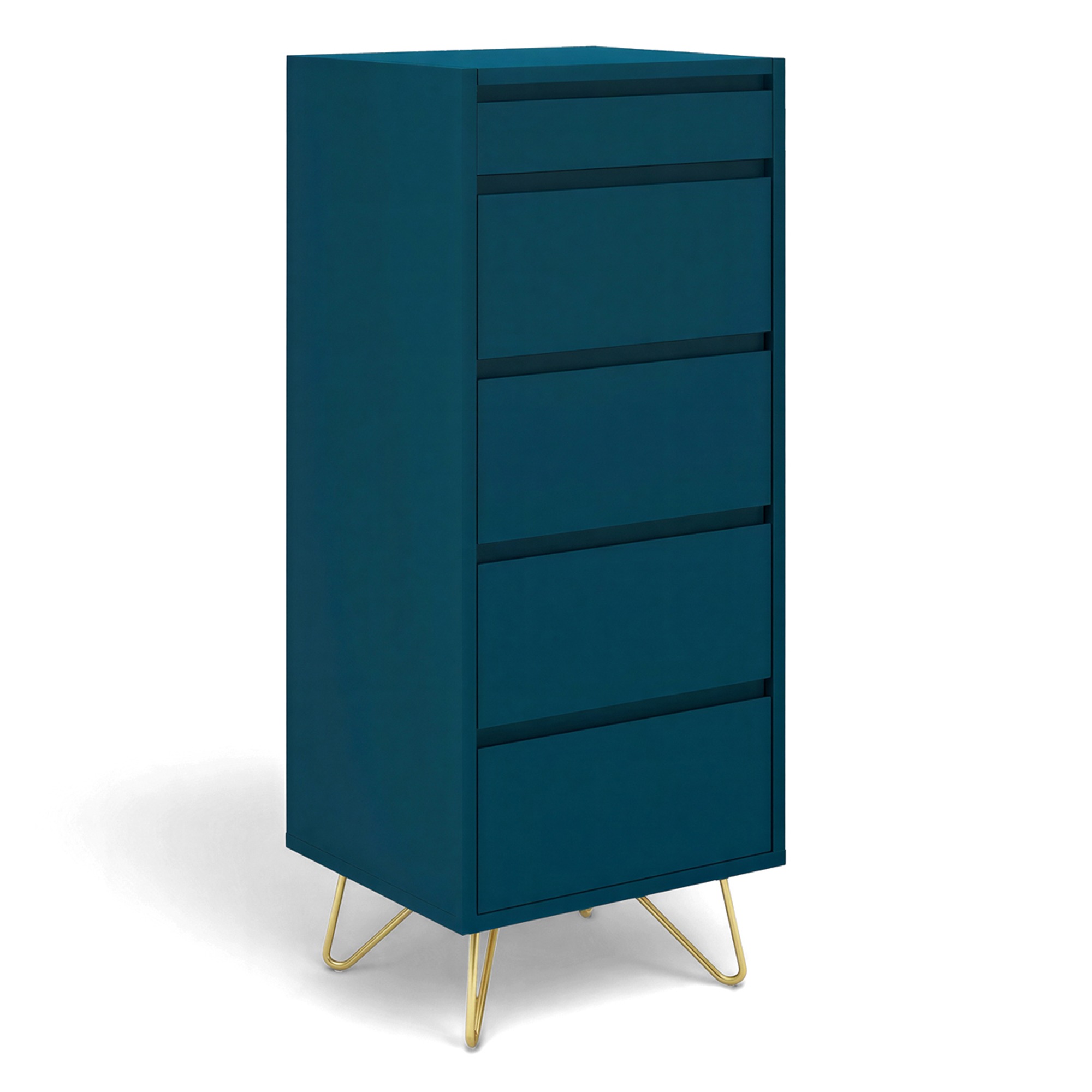 Cómoda 'Elle' 45x110 - Turquesa/Latón