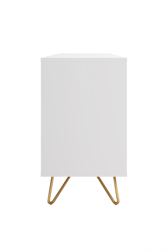Aparador 'Elle' - Blanco/Latón