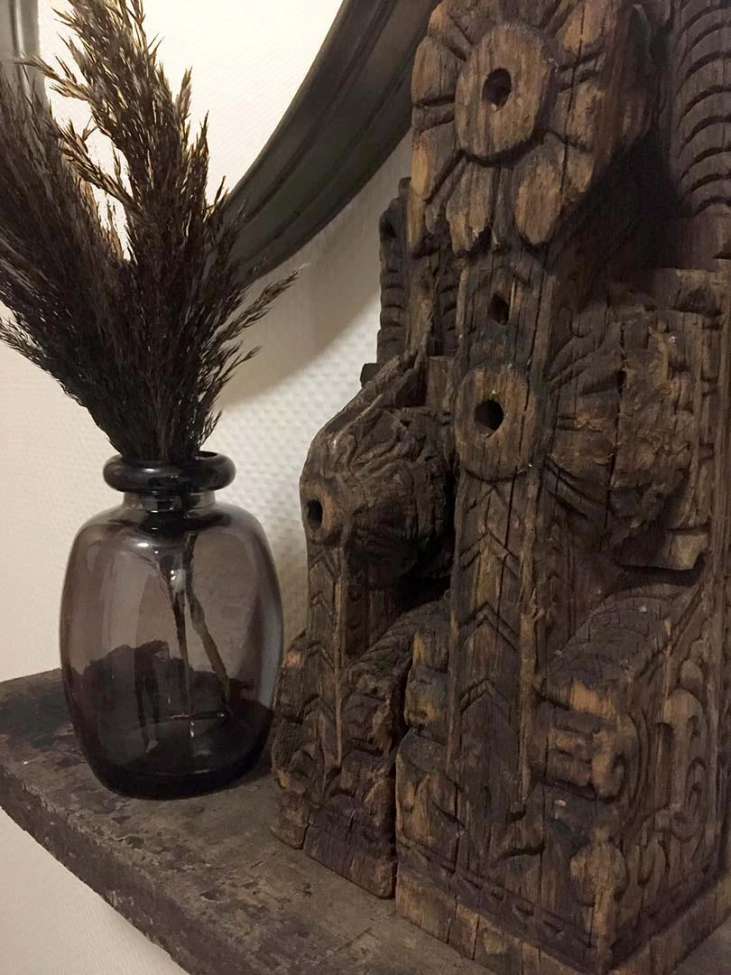 Jarrón de vidrio 'Shape' - Gris