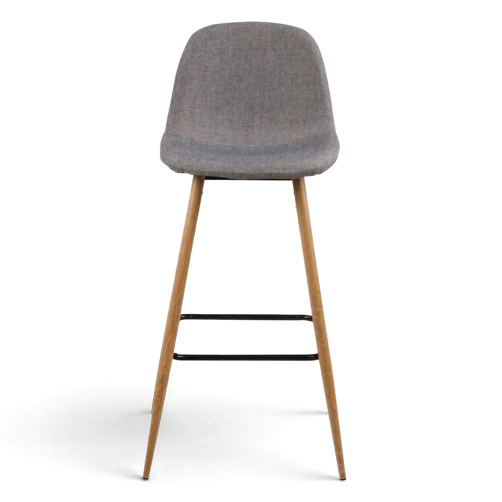 Taburete 'Soller' - Natural/Gris claro