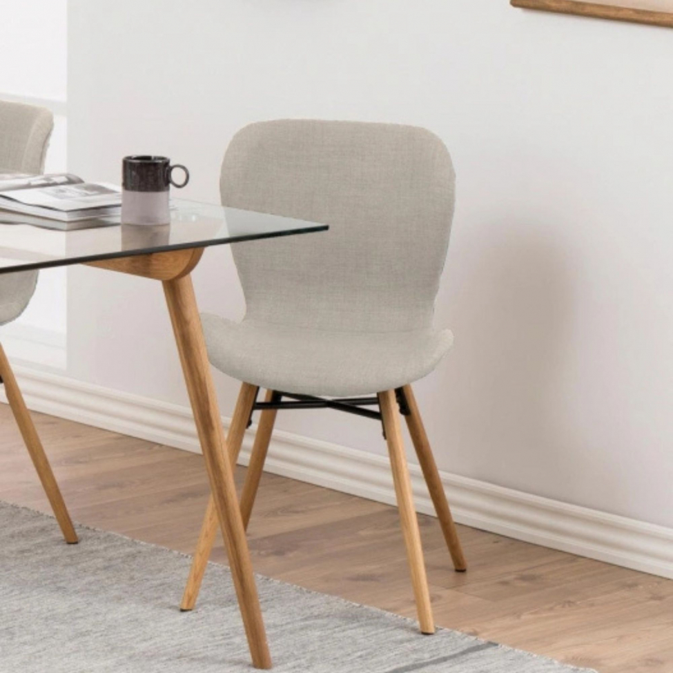 Silla 'B&ouml;da' - Beige/Natural