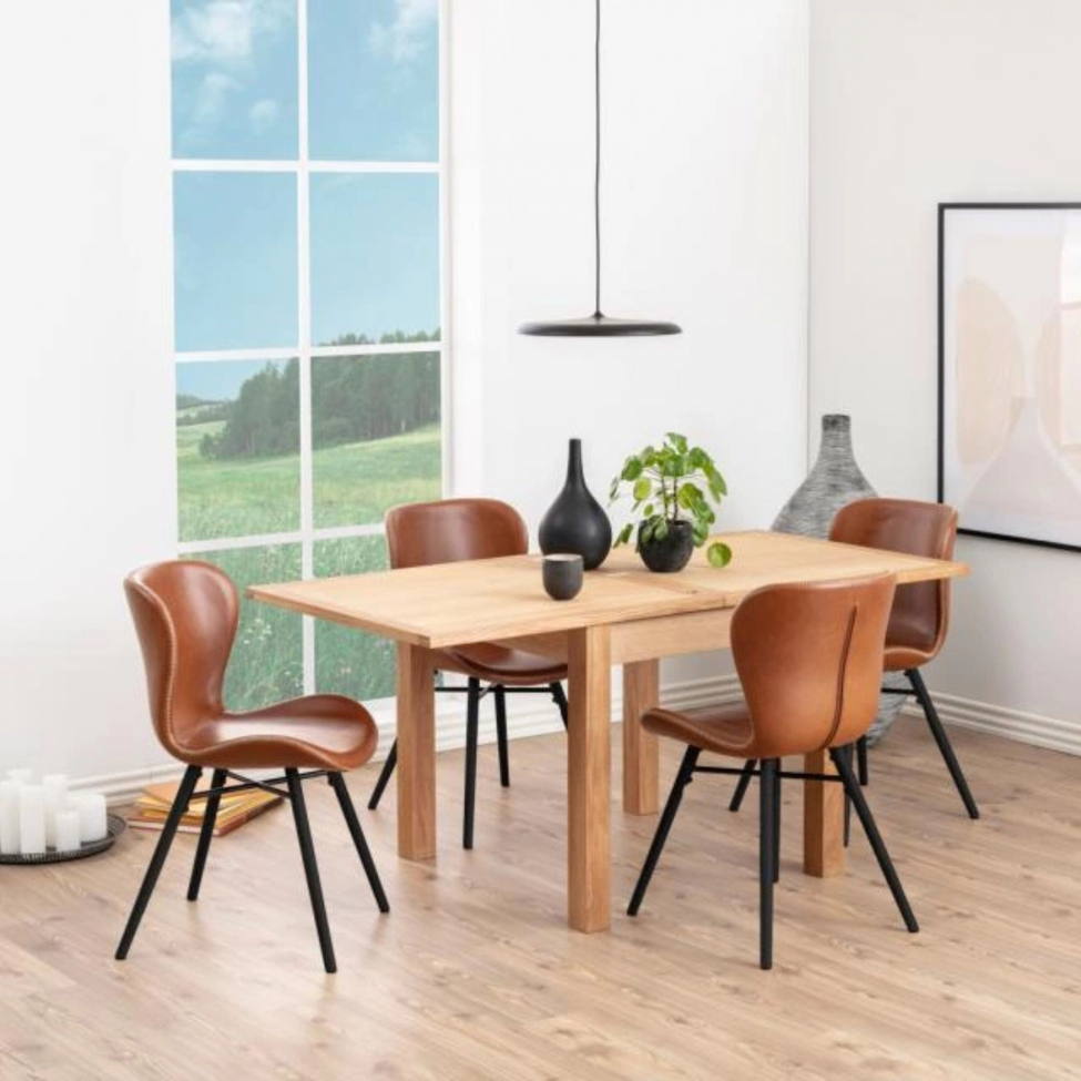 Silla 'Böda' - Negro/Marrón