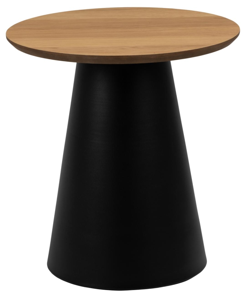 Mesa de café 'Soli' 45cm - Natural/Negro