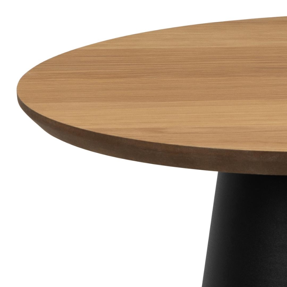 Mesa de café 'Soli' 45cm - Natural/Negro